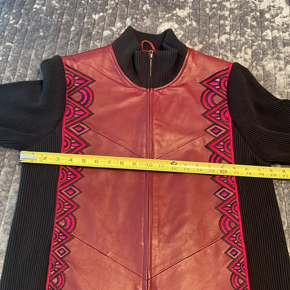 Bob Mackie Vintage Leather Jacket - Picture 7 of 8